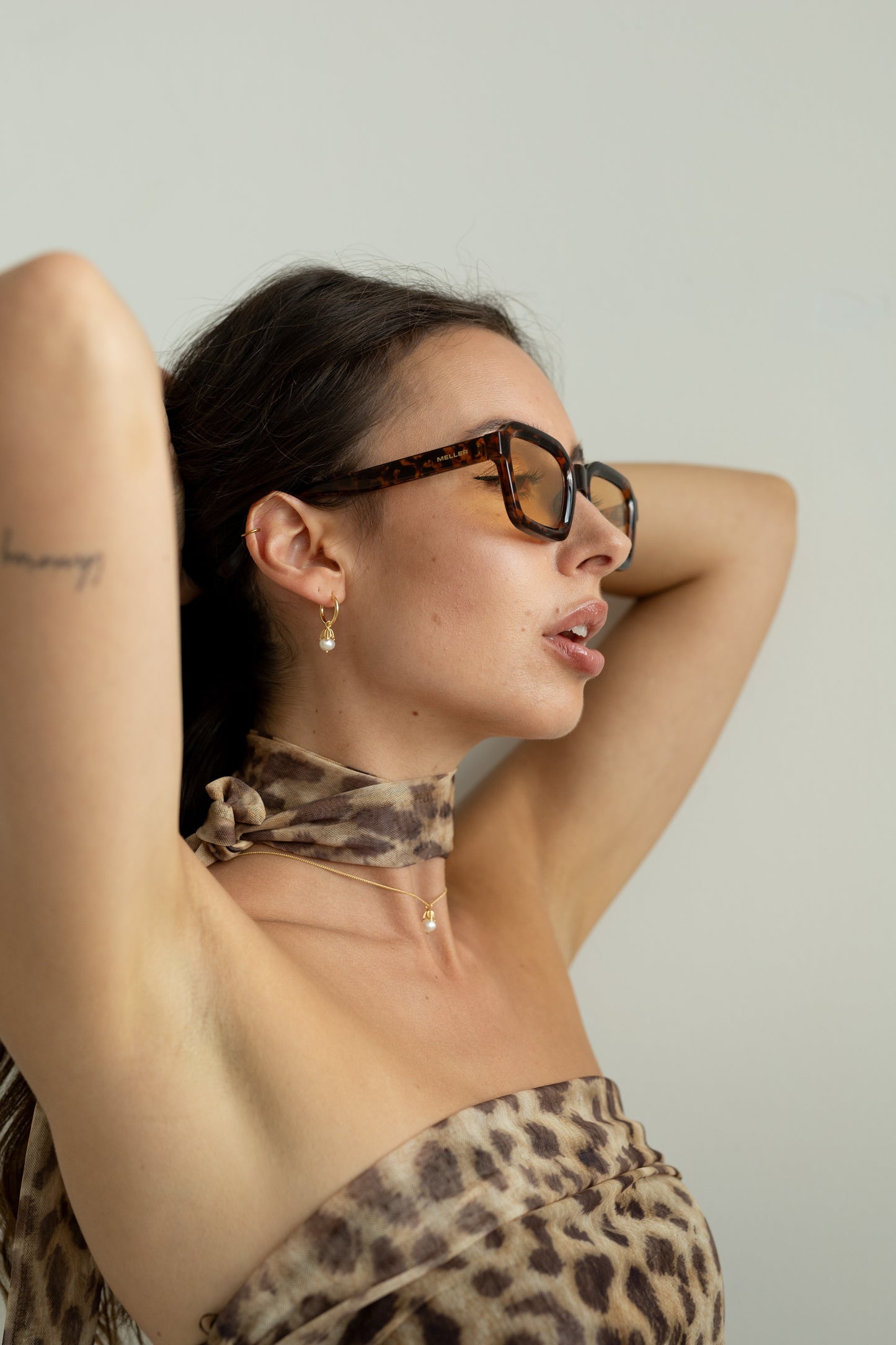 La Reina Hoops & La Reina Kette 18K Gold Vermeil