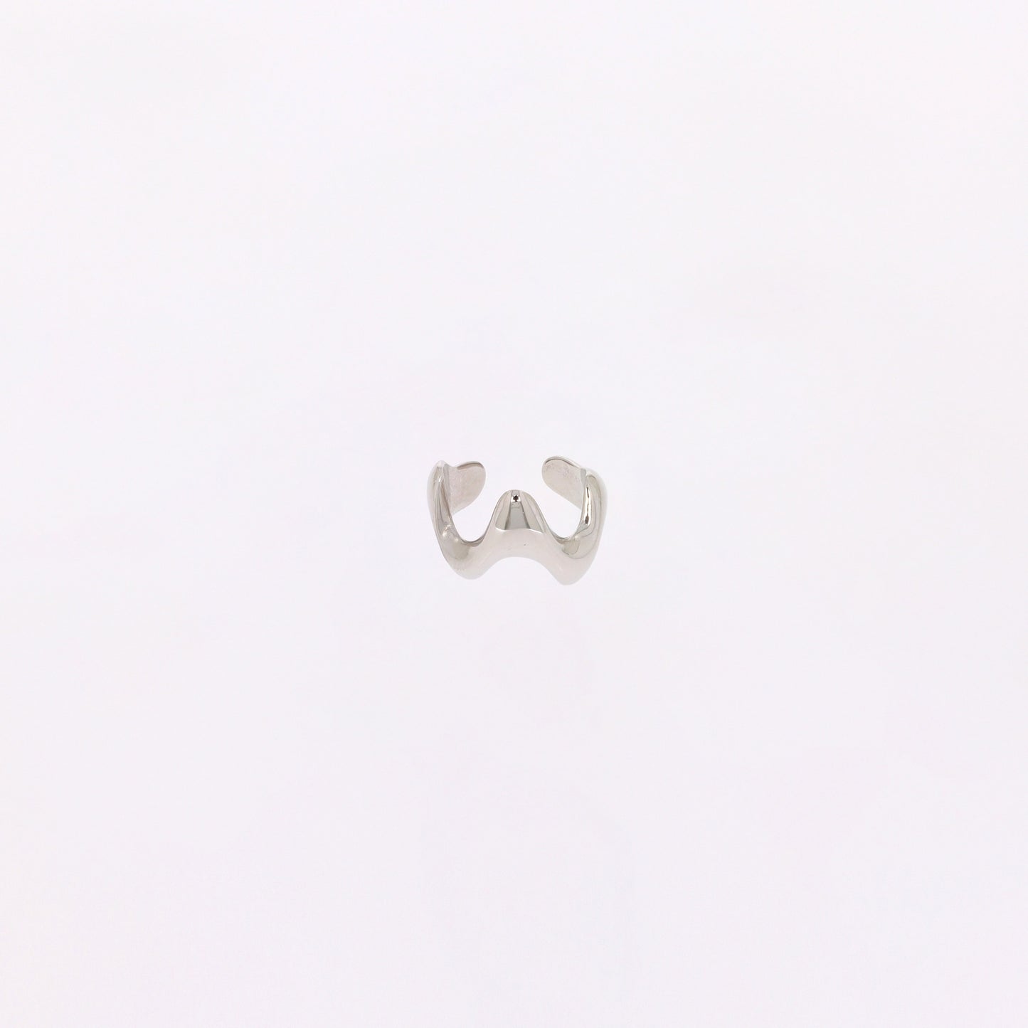 Earcuff ONDA recyceltes 925er Sterling Silber (rhodiniert)